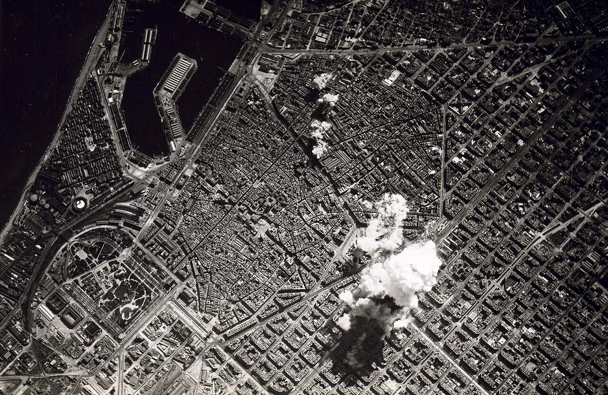 A residential district street in Barcelona — 1