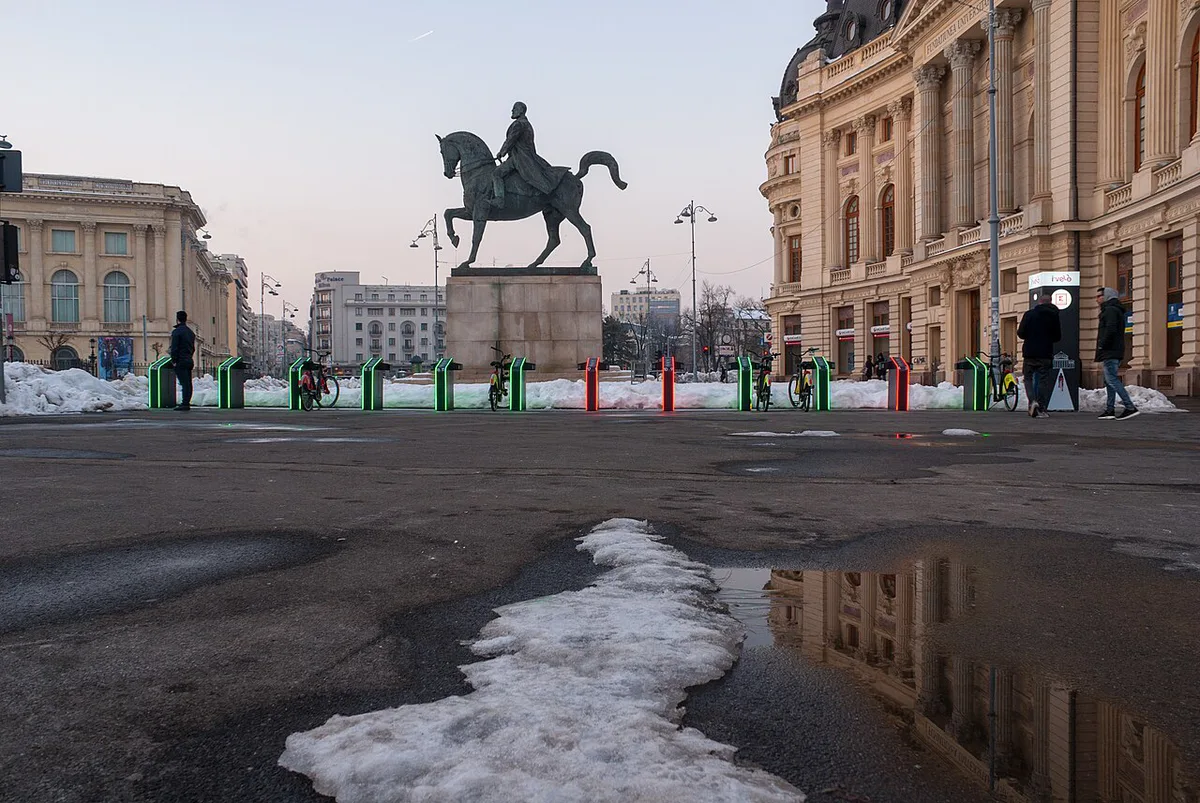 A residential district street in Bucharest — 2