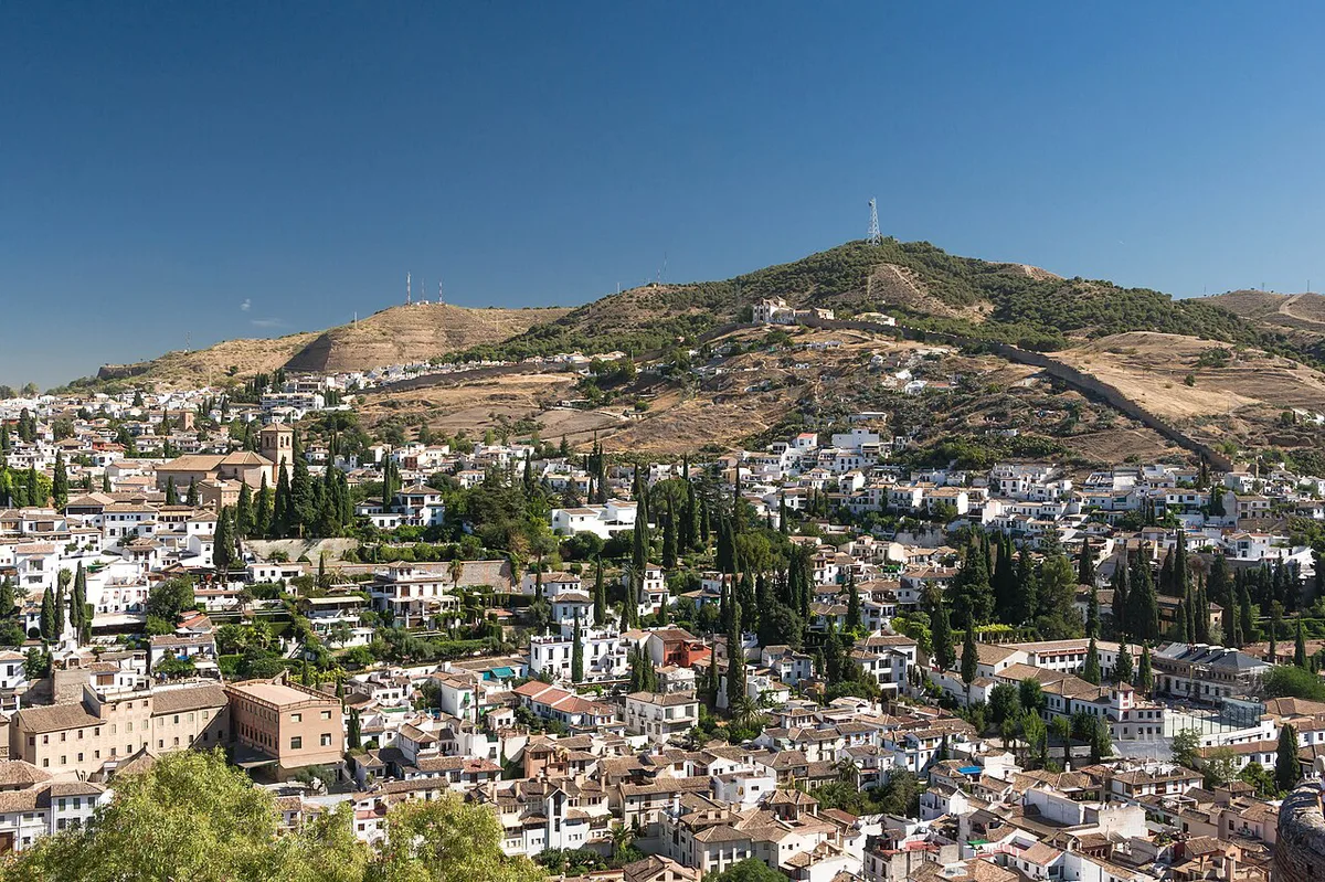 Grenade Sacromonte remparts depuis Alhambra Espagne — 2
