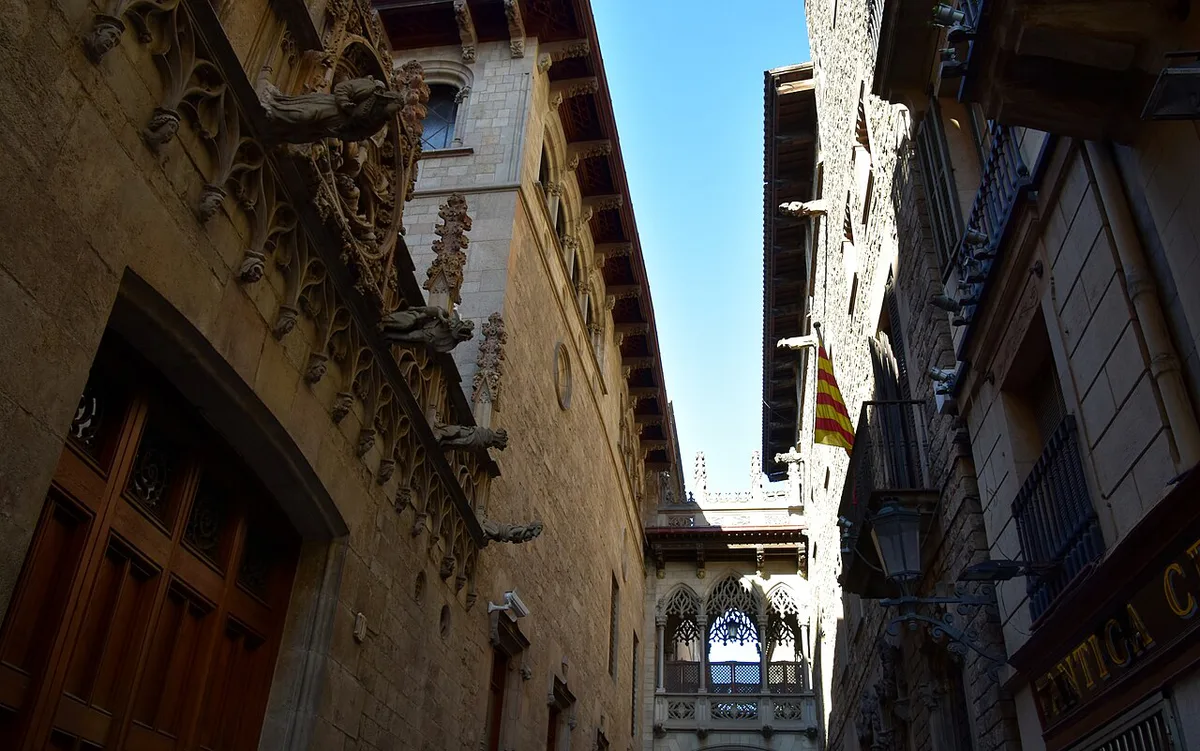 Barcelona city centre in the evening — 2