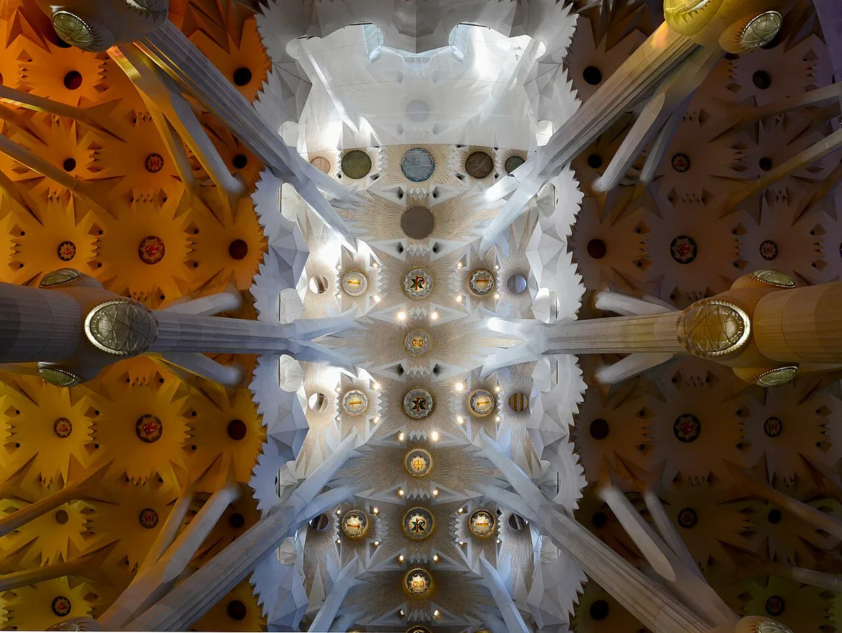 Rooftops of Barcelona's Eixample with the Sagrada Família — 2