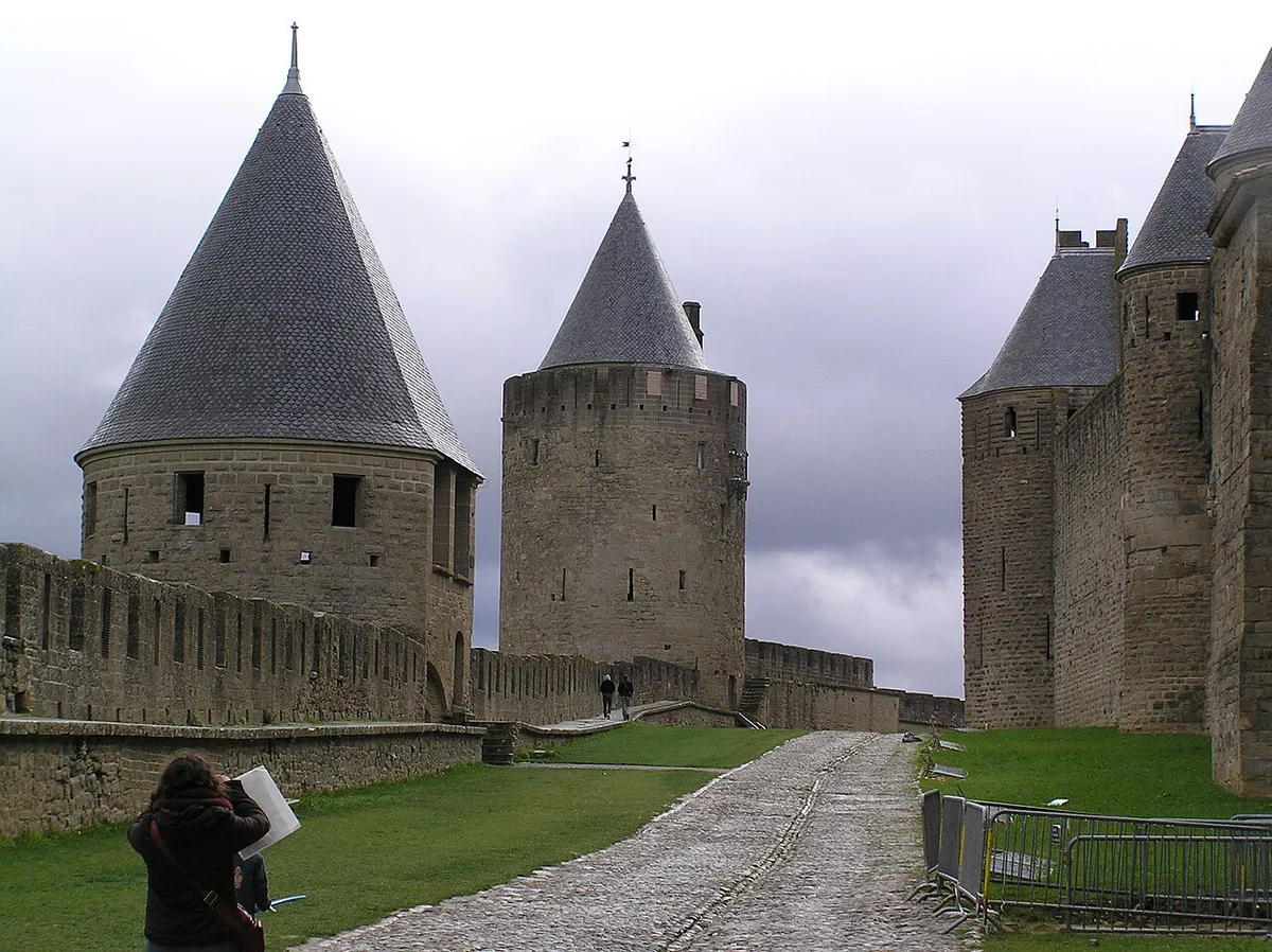 Carcassonne city centre in the evening — 1
