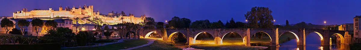 Carcassonne city centre in the evening — 2