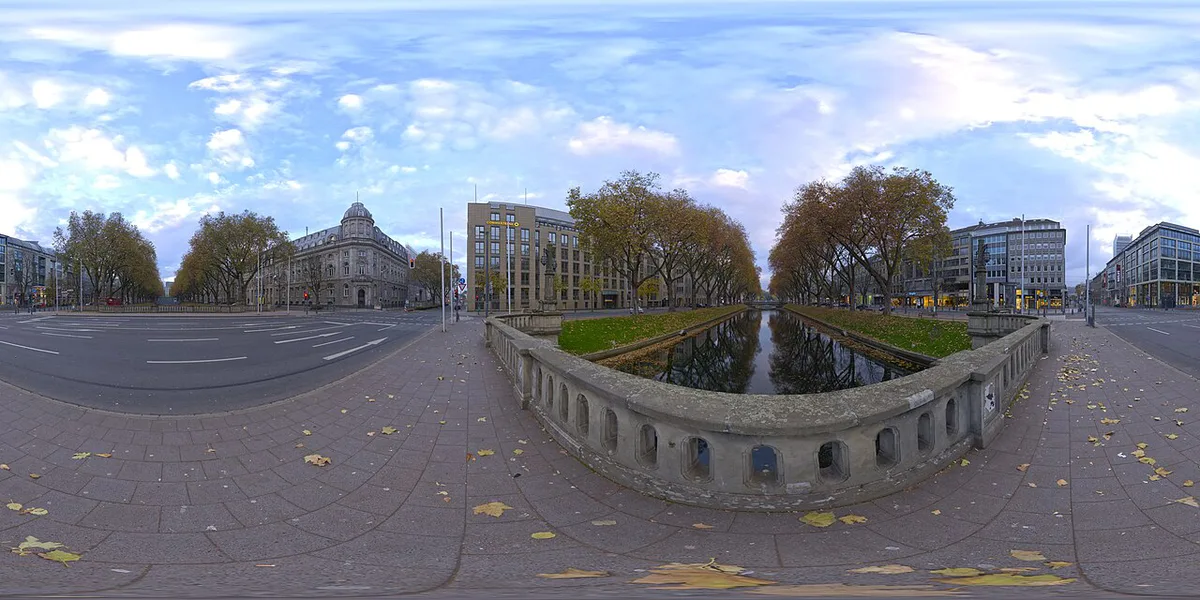 Konigsallee – Panorama (Greg Zaal via Poly Haven) — 2
