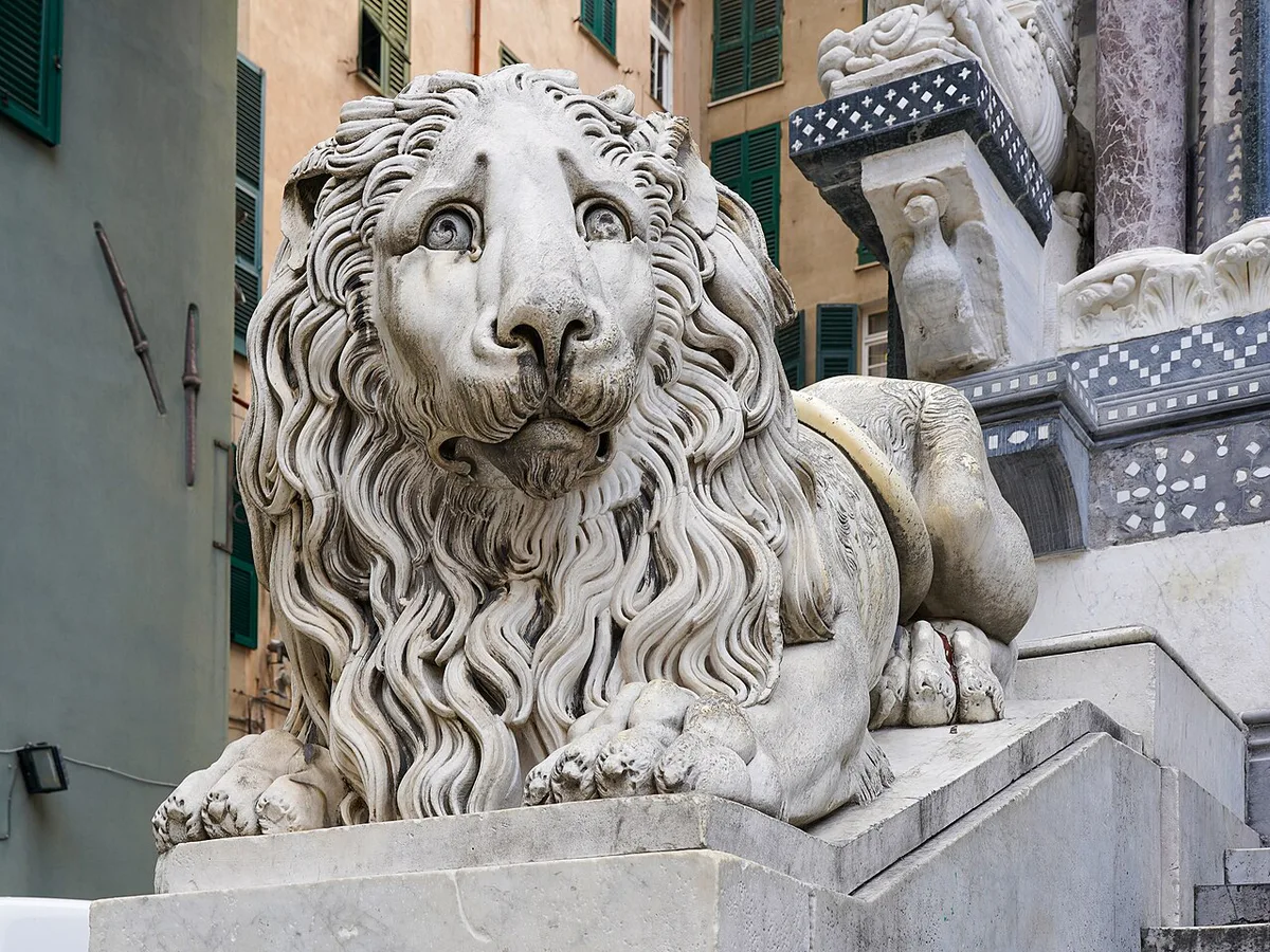 Genoa Porto Antico with the old town rising behind — 2