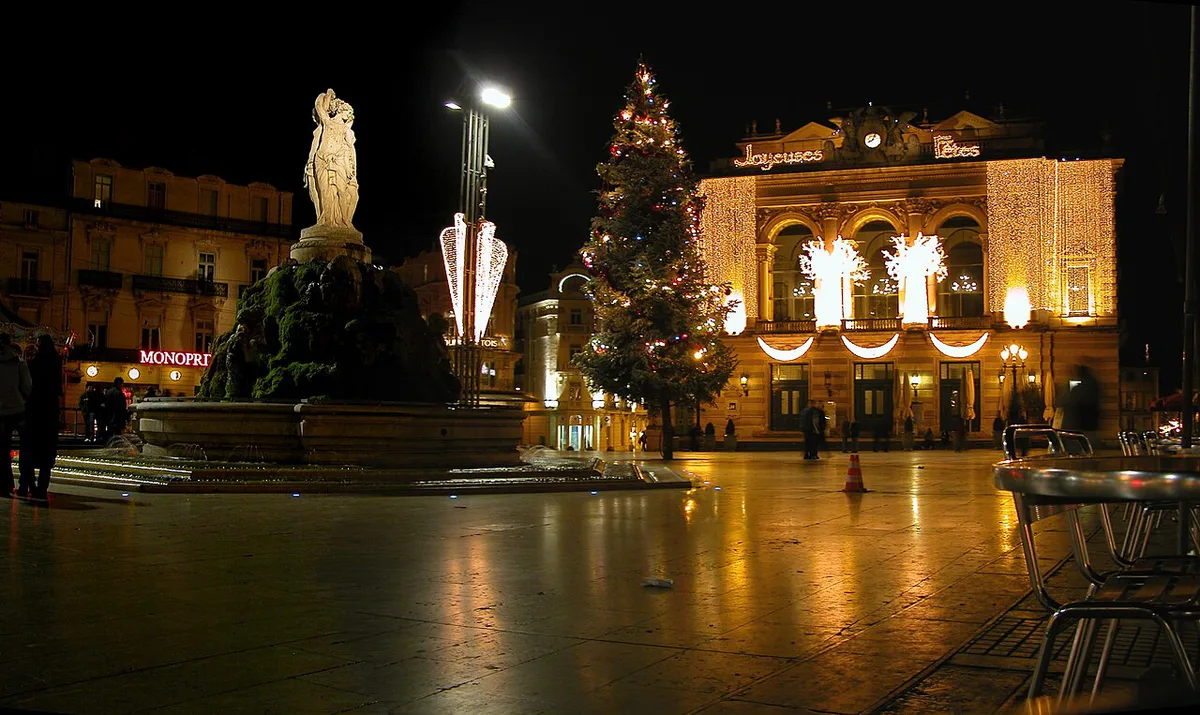 Montpellier city centre in the evening — 1