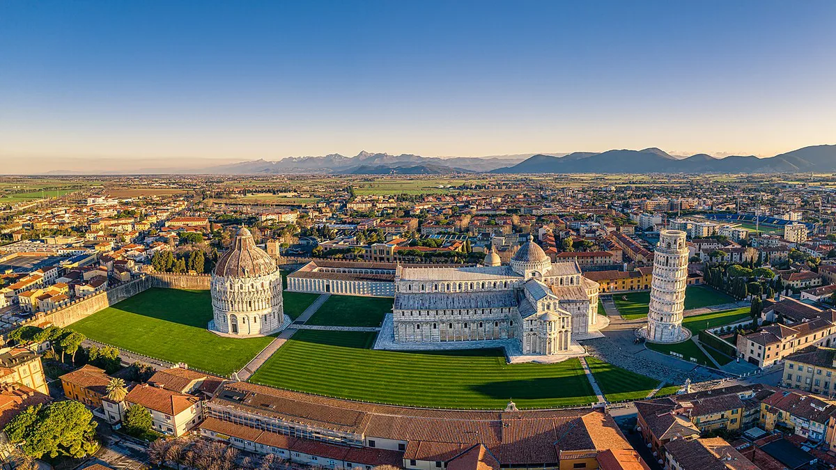 Piazza dei miracoli - aerial panorama — 1