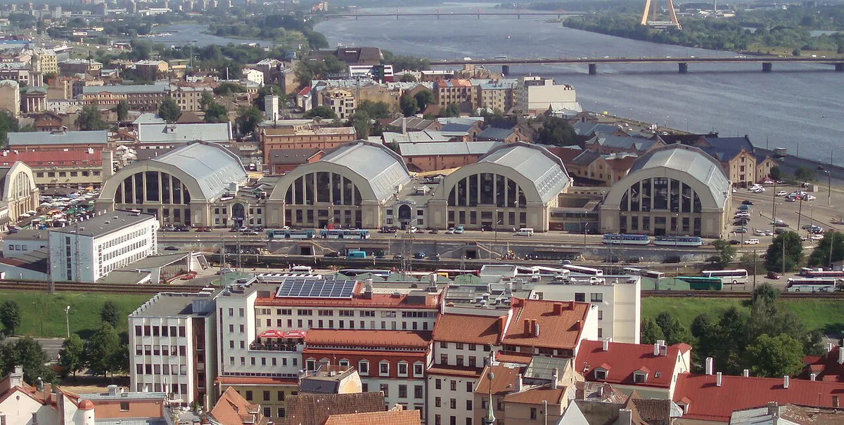 Riga's Old Town rooftops and House of the Blackheads — 2