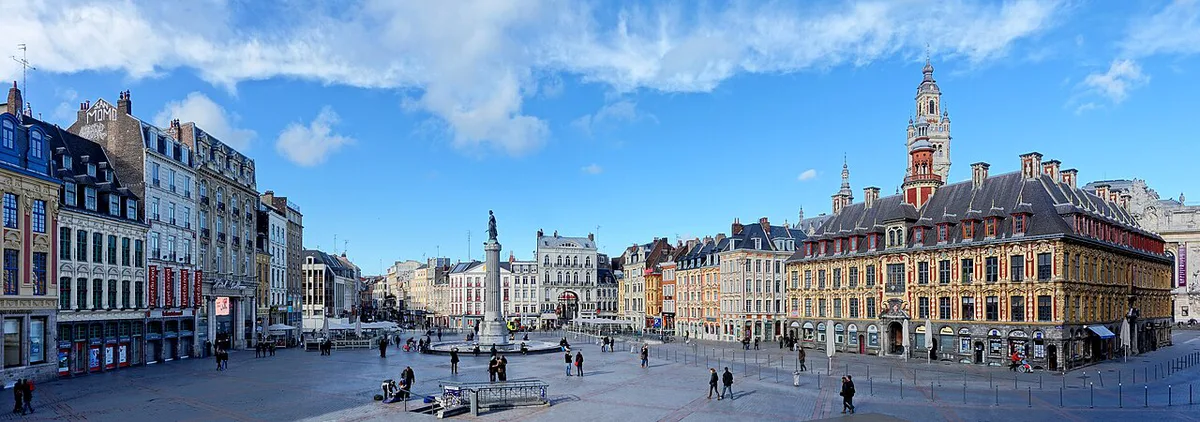 A walkable central street in Lille by day — 1