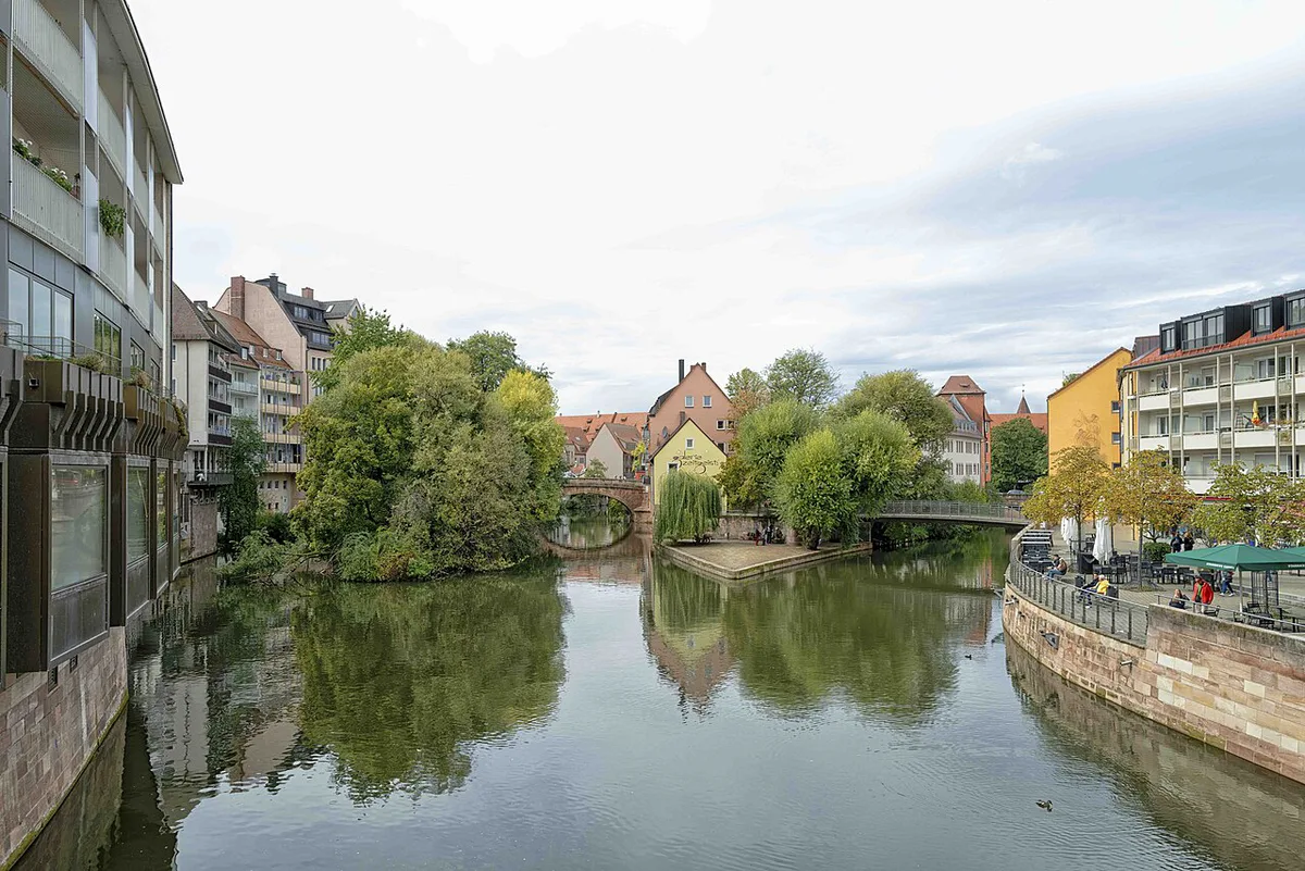A walkable central street in Nuremberg by day — 1