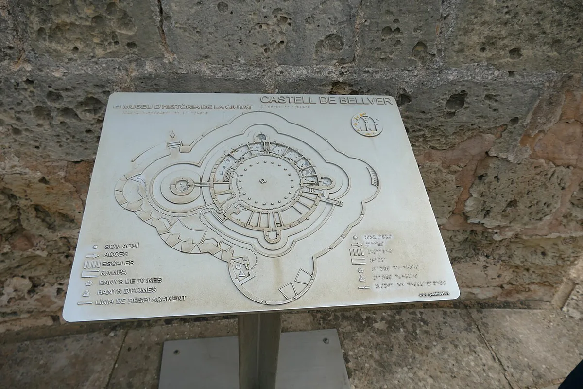 Tactile model of Bellver Castle — 2