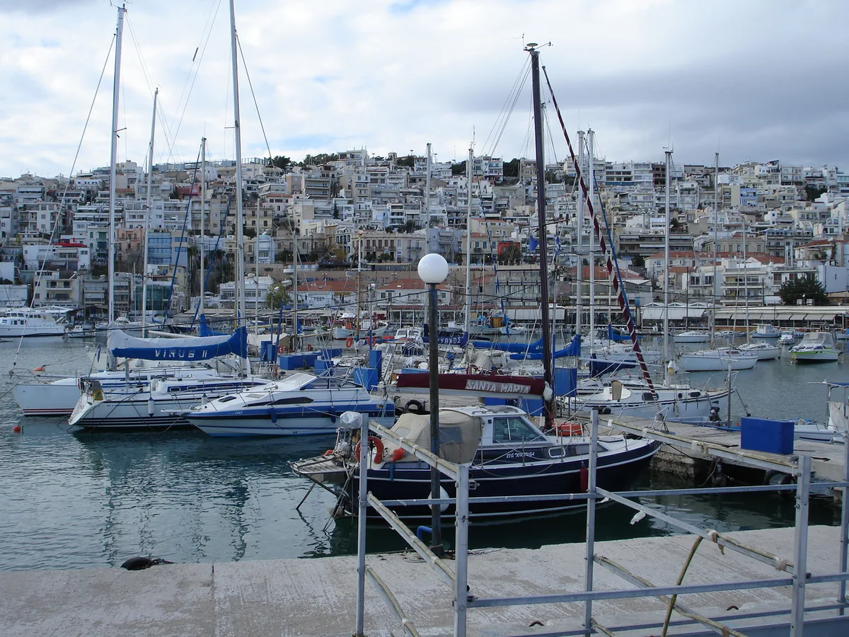 A walkable central street in Piraeus by day — 1
